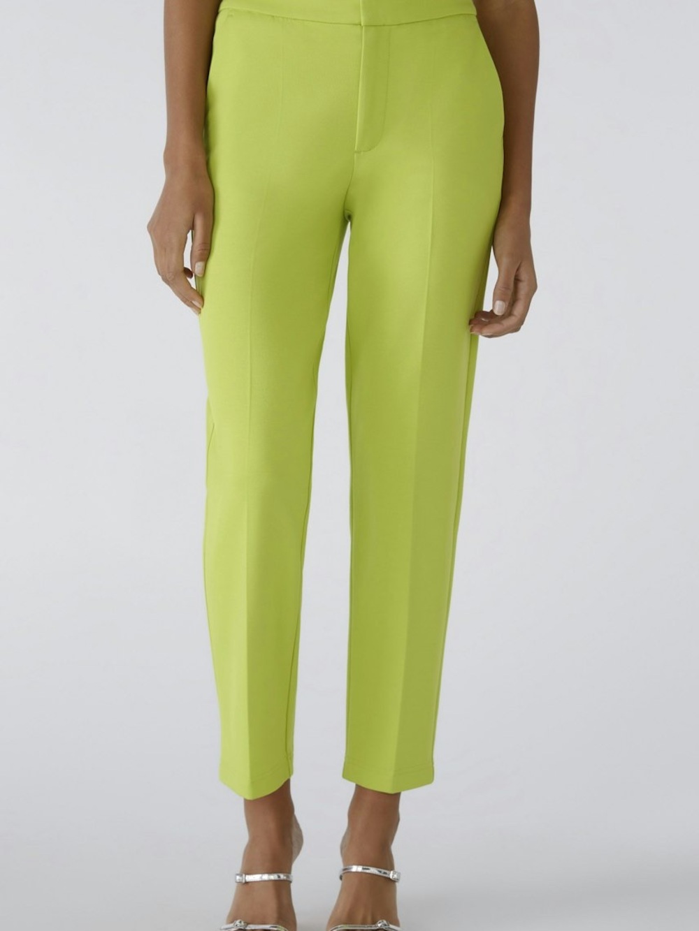 Chaus Straight-Leg Pants in Lime Green